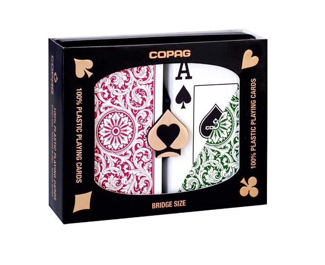 Copag 1546 Poker Playing Cards - 2 Pack, Purple & Gray Jumbo Index - View #3