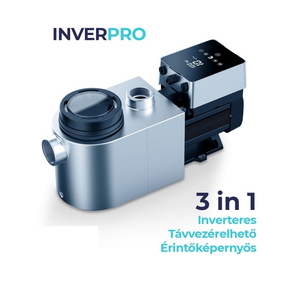 Aquagem IP40 InverPro full inverteres szivattyú WIFI és Smart vezérléssel (70-100m3 víztérfogathoz)