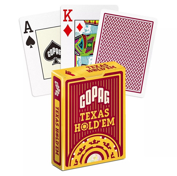  Copag Texas Holdem jumbó indexes plasztik póker kártya - PIROS