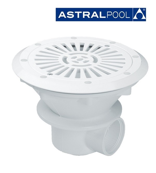 Astralpool padló űrítő fóliás medencéhez (D23 cm, 2 collos belső menet) FEHÉR 00271