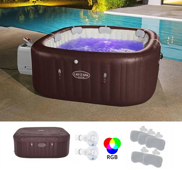 Lay-Z-SPA Bestway Maldives Hydrojet Pro masszázsmedence 196x66cm BW 6001U (új 2025-ös modell!)